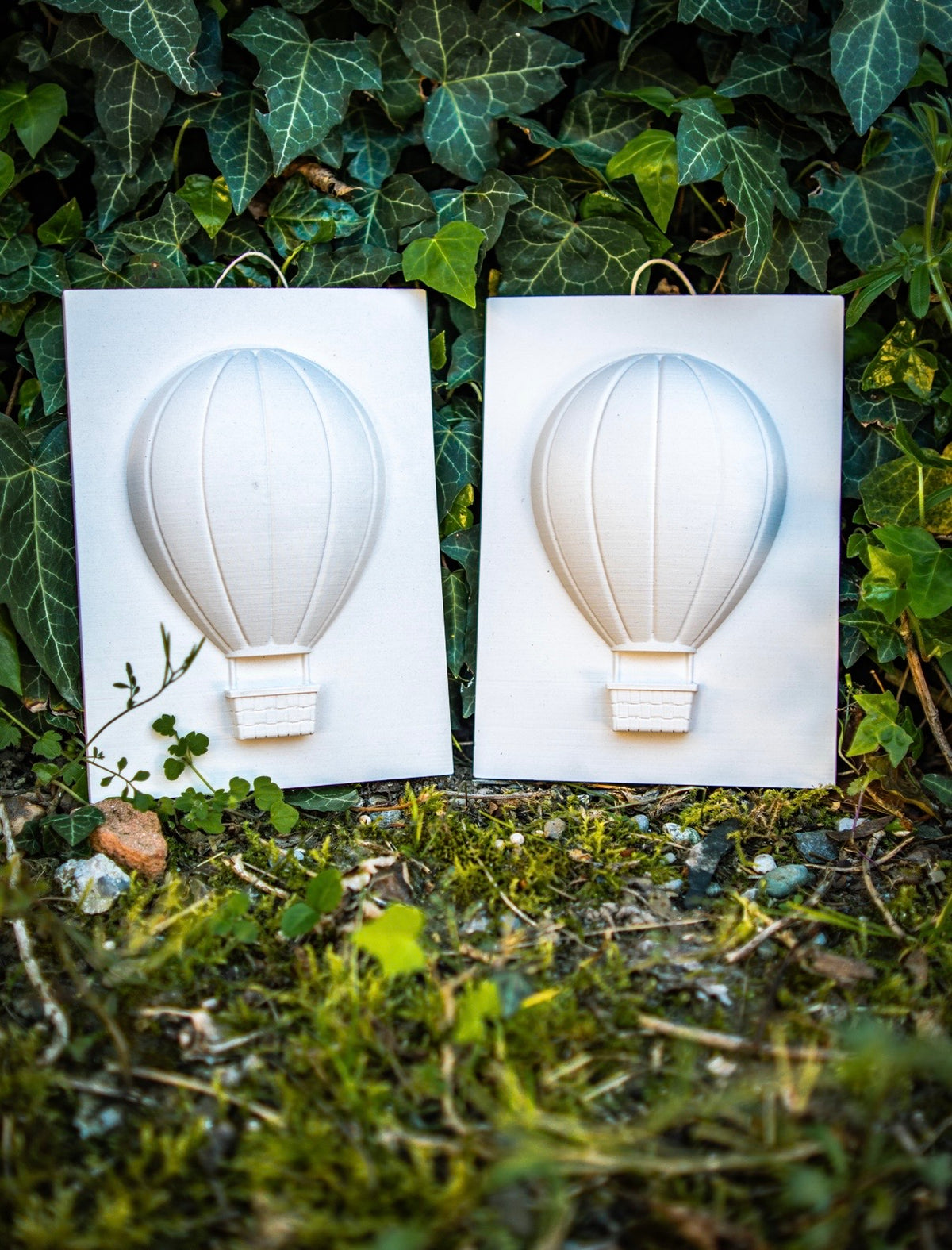 Bundle 2 Kit Mongolfiera – 2 Quadretti 3D, 12 Colori e Pennelli