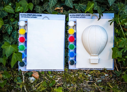 Bundle Classico + Mongolfiera – 2 Quadretti, 12 Colori e Pennelli