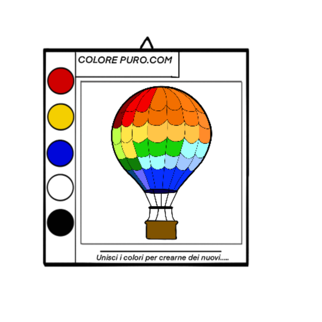 IL KIT COLORA E APPENDI MONGOLFIERA